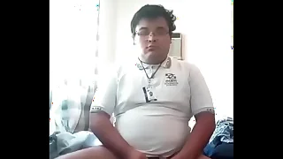 Estudiante gordito CBTis 103 jalandosela despues de clases